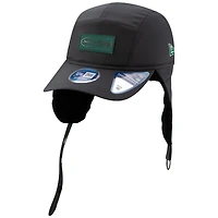Men's New Era Charcoal New York Jets 2025 Sideline Cold Weather Runner Dog Ear Adjustable Hat