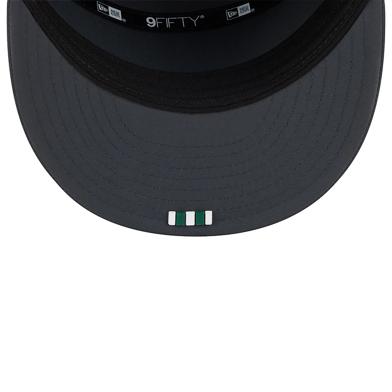 Men's New Era Charcoal New York Jets 2025 Sideline Cold Weather Split Panel 9FIFTY Snapback Hat