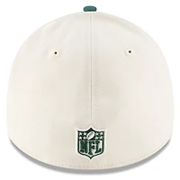 Casquette New Era 39THIRTY Flex crème/verte pour homme des York Jets, draft NFL 2025