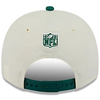 Men's New Era  Cream/Green New York Jets 2025 NFL Draft A-Frame 9FIFTY Snapback Hat