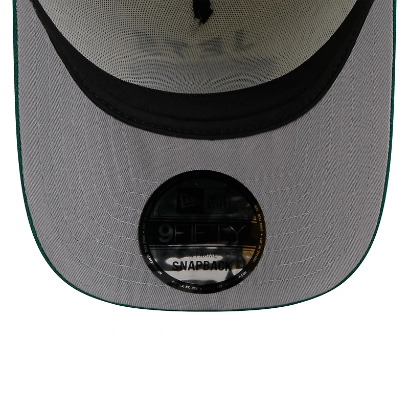 Men's New Era  Cream/Green New York Jets 2025 NFL Draft A-Frame 9FIFTY Snapback Hat