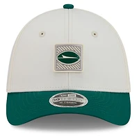 Men's New Era  Cream/Green York Jets 2026 NFL Training Camp 39THIRTY Flex Hat