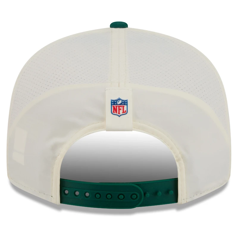 Men's New Era Cream/Green New York Jets 2026 NFL Training Camp 9FIFTY Snapback Hat