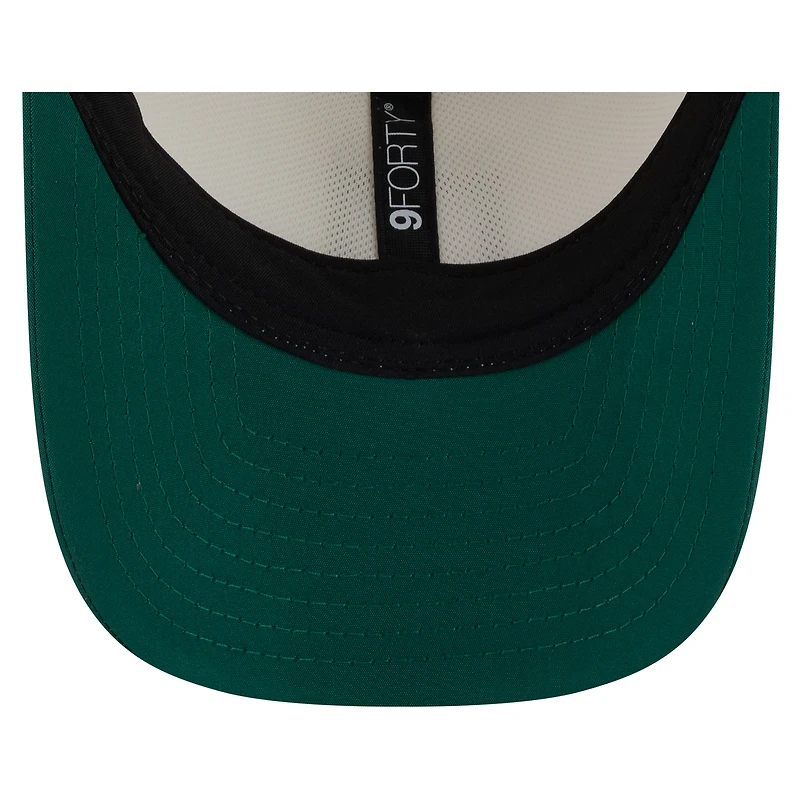 Men's New Era Cream/Green New York Jets 2026 NFL Training Camp 9FORTY Adjustable Hat