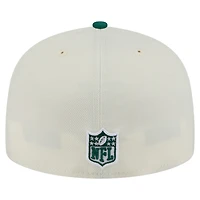 Casquette ajustée New Era 59FIFTY pour homme, crème/vert, des York Jets
