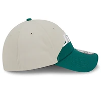 Men's New Era Cream/Kelly Green York Jets 2023 Sideline Historic 39THIRTY Flex Hat
