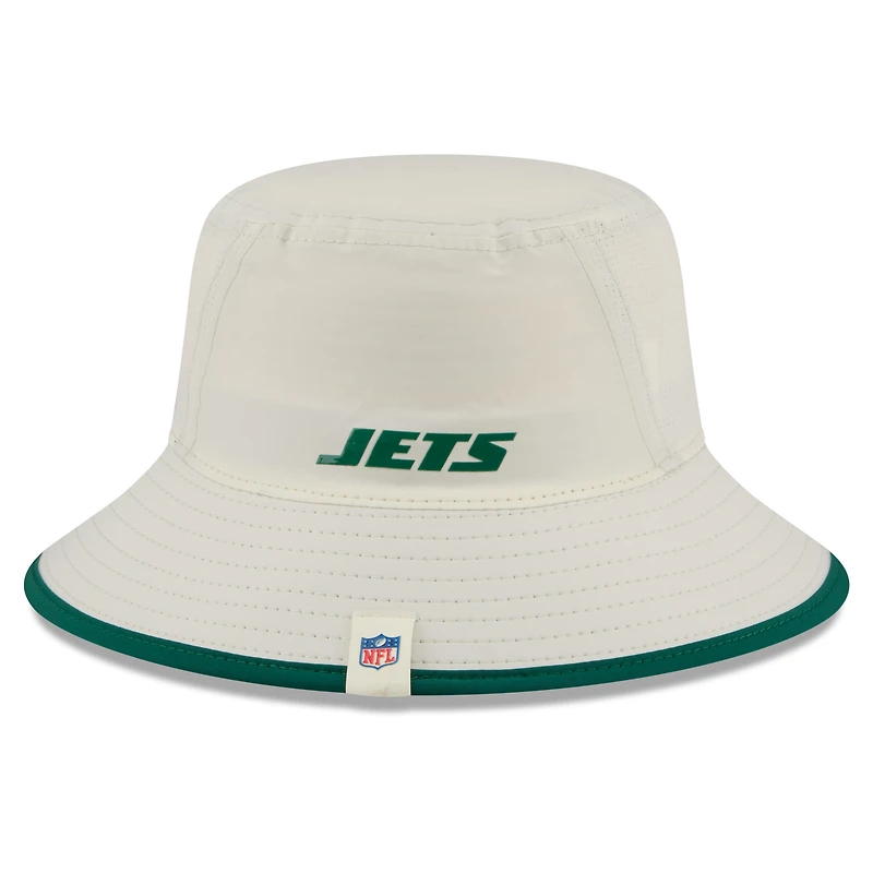 Men's New Era Cream New York Jets 2026 NFL Training Camp Sport Bucket Hat