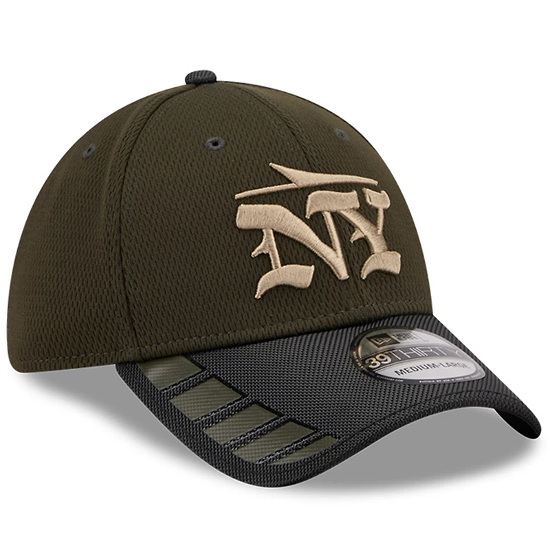 Casquette 39THIRTY Flex New Era Gotham Green pour homme, collection rivalités 2025 des York Jets