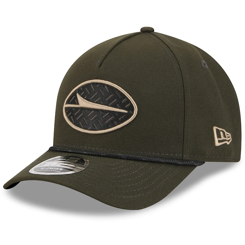 Casquette ajustable 9FORTY Sideline A-Frame Gotham Green New Era pour homme, collection 2025 Rivalries des New York Jets