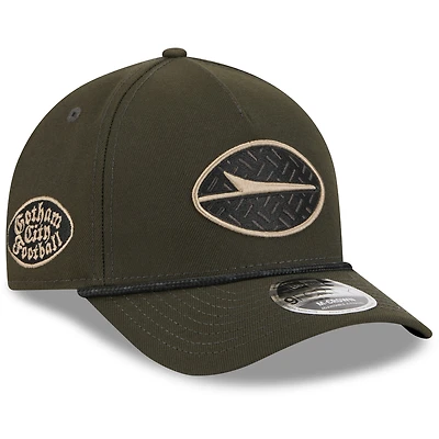 Casquette ajustable 9FORTY Sideline A-Frame Gotham Green New Era pour homme, collection 2025 Rivalries des New York Jets