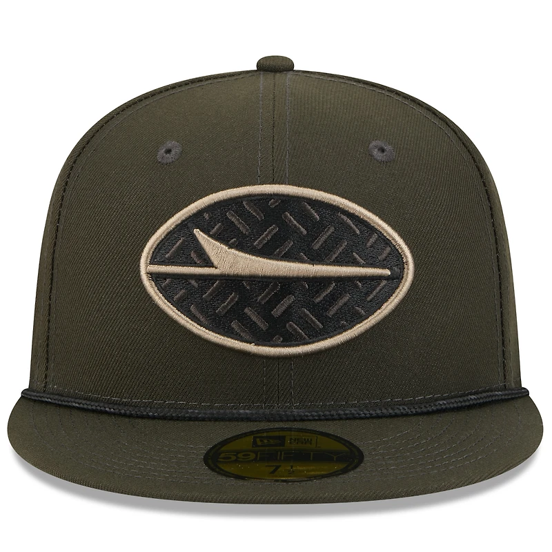 Casquette ajustée 59FIFTY Gotham Green New York Jets 2025 Rivalries Collection pour homme