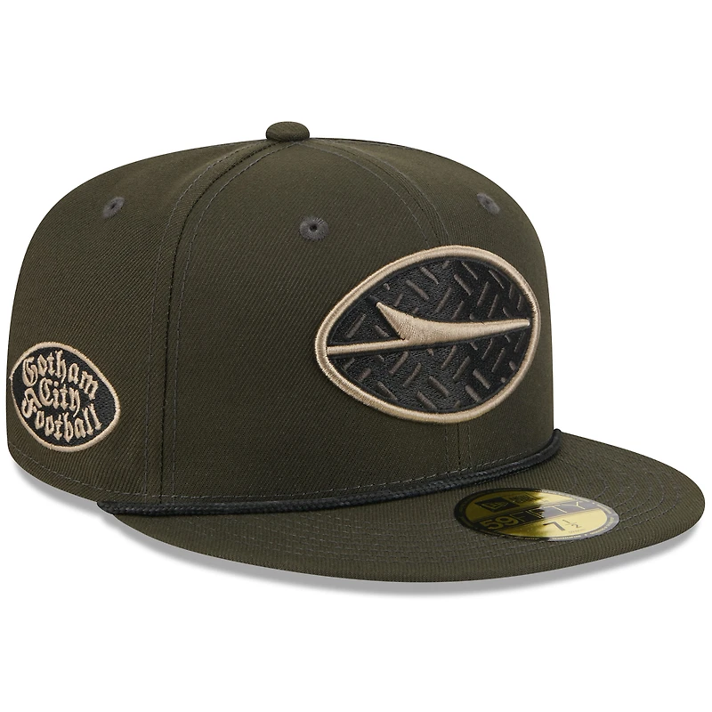 Casquette ajustée 59FIFTY Gotham Green New York Jets 2025 Rivalries Collection pour homme