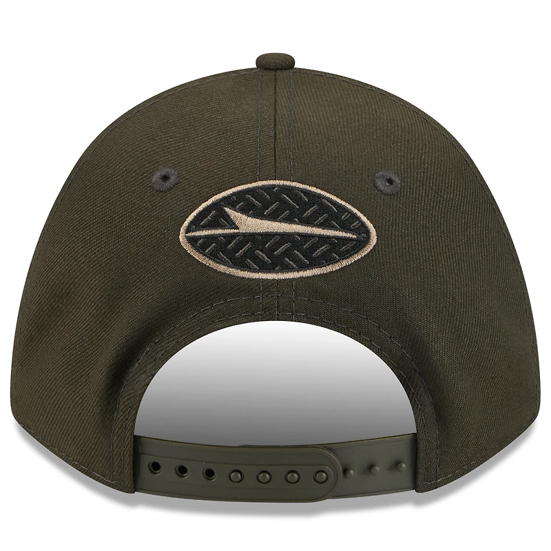 Casquette ajustable New Era Gotham Green pour homme, collection 2025 Rivalries, Team 9FORTY M-Crown, New York Jets