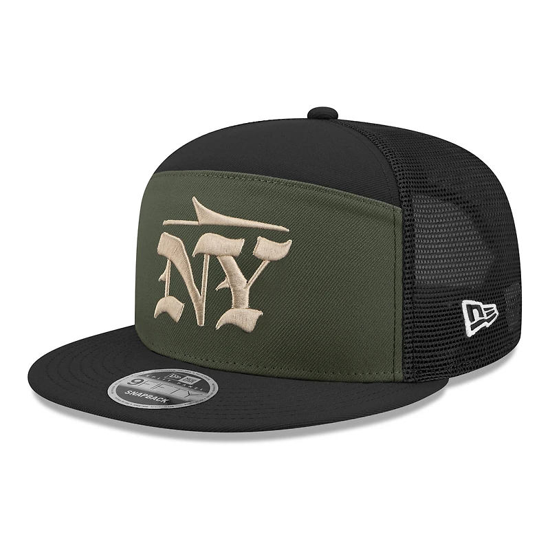 Casquette snapback 9FIFTY à panneau fendu New Era Gotham Green pour homme, collection Rivalries 2025 des New York Jets
