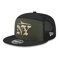 Casquette snapback 9FIFTY à panneau fendu New Era Gotham Green pour homme, collection Rivalries 2025 des New York Jets