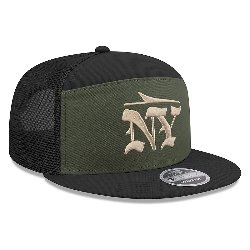 Casquette snapback 9FIFTY à panneau fendu New Era Gotham Green pour homme, collection Rivalries 2025 des New York Jets