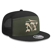 Casquette snapback 9FIFTY à panneau fendu New Era Gotham Green pour homme, collection Rivalries 2025 des New York Jets