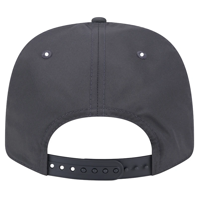 Casquette extensible à boutons-pression New Era Graphite New York Jets Main 9SEVENTY pour homme