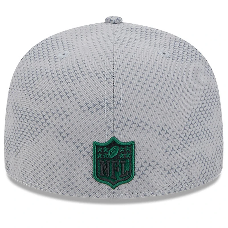 Men's New Era Gray York Jets 2024 Sideline 59FIFTY Fitted Hat