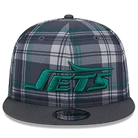 Men's New Era Gray New York Jets 2024 Sideline Statement 9FIFTY Snapback Hat