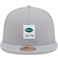 Men's New Era Gray York Jets 2025 Sideline  59FIFTY Fitted Hat