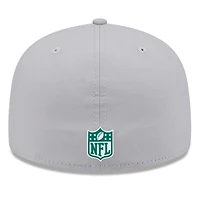 Men's New Era Gray York Jets 2025 Sideline  59FIFTY Fitted Hat