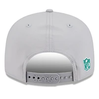 Casquette snapback 9FIFTY grise New Era pour homme, modèle 2025 des New York Jets, à panneau fendu