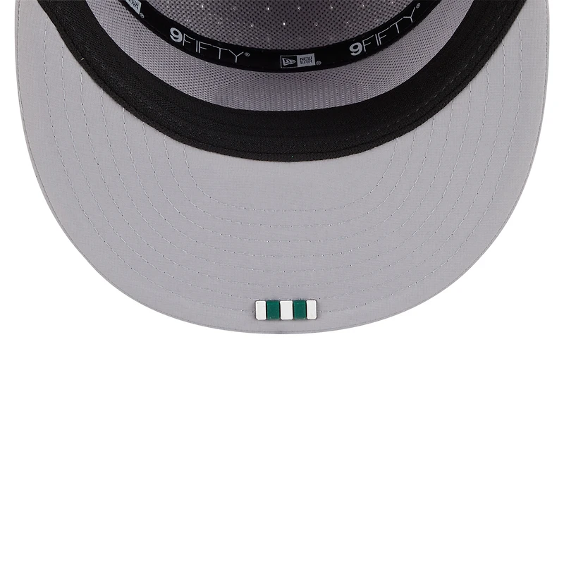 Men's New Era Gray New York Jets 2025 Sideline  Split Panel 9FIFTY Snapback Hat