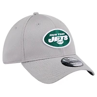 Men's New Era Gray York Jets Active 39THIRTY Flex Hat