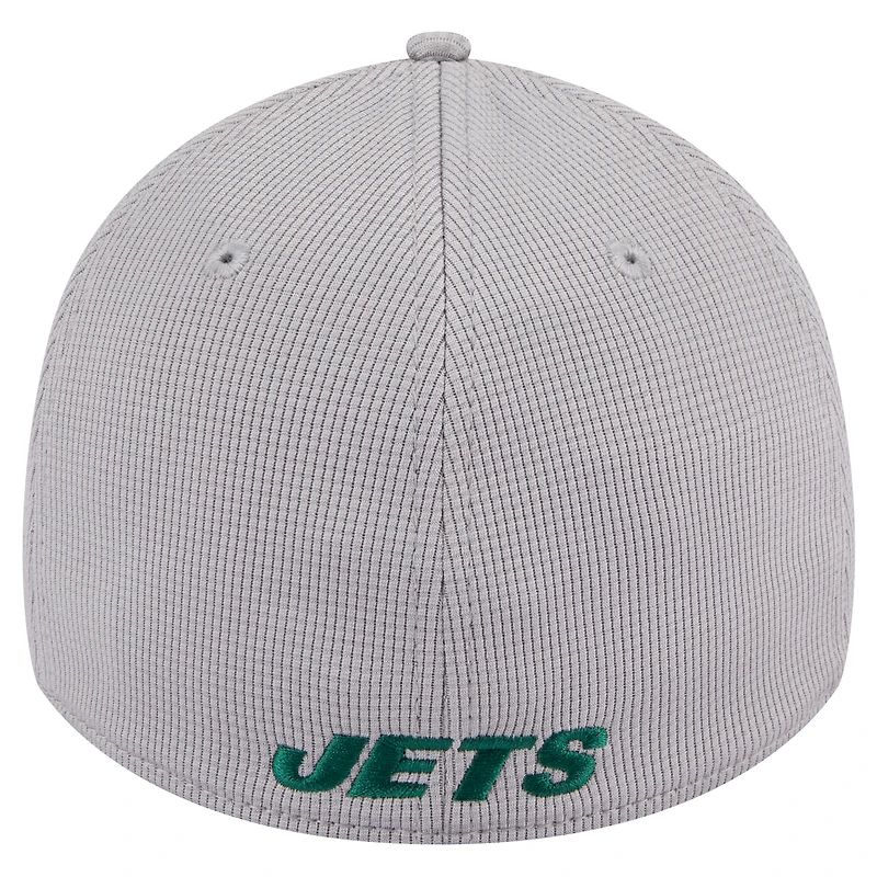 Men's New Era Gray York Jets Active 39THIRTY Flex Hat