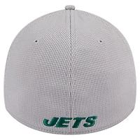 Men's New Era Gray York Jets Active 39THIRTY Flex Hat