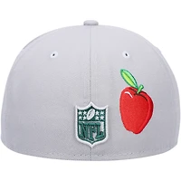 Men's New Era Gray York Jets City Describe 59FIFTY Fitted Hat