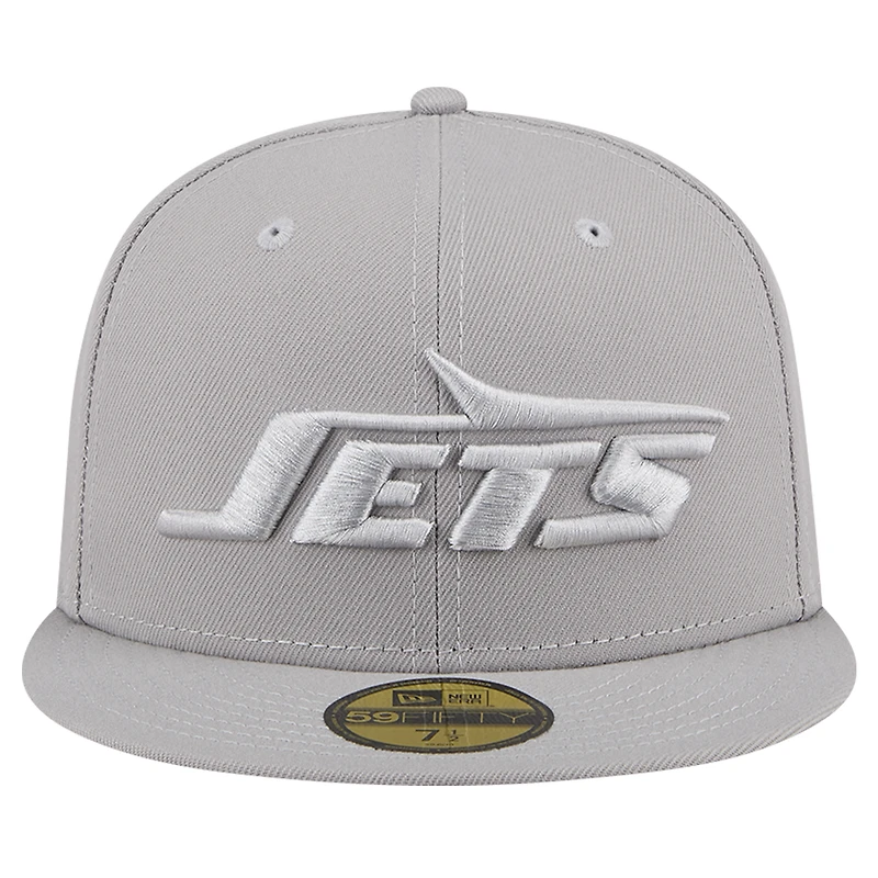 Casquette ajustée 59FIFTY New Era York Jets pour hommes, gris