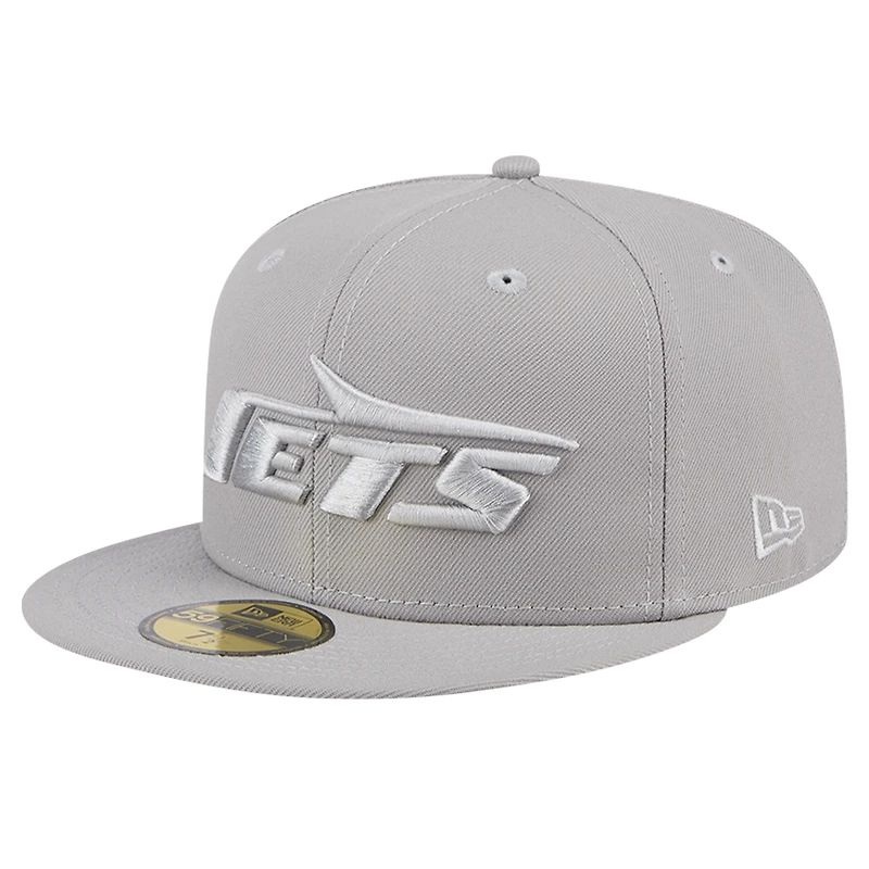 Casquette ajustée 59FIFTY New Era York Jets pour hommes, gris