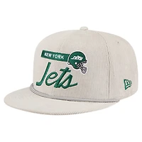 Casquette snapback New Era grise New York Jets en velours côtelé 9FIFTY pour homme