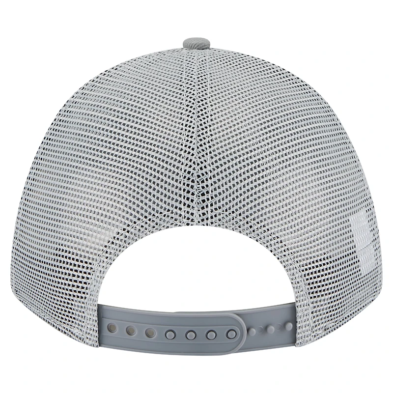 Casquette ajustable A-Frame Trucker 9FORTY Domain New Era grise pour homme des New York Jets