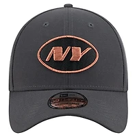 Men's New Era  Gray York Jets Empire 39THIRTY Flex Hat