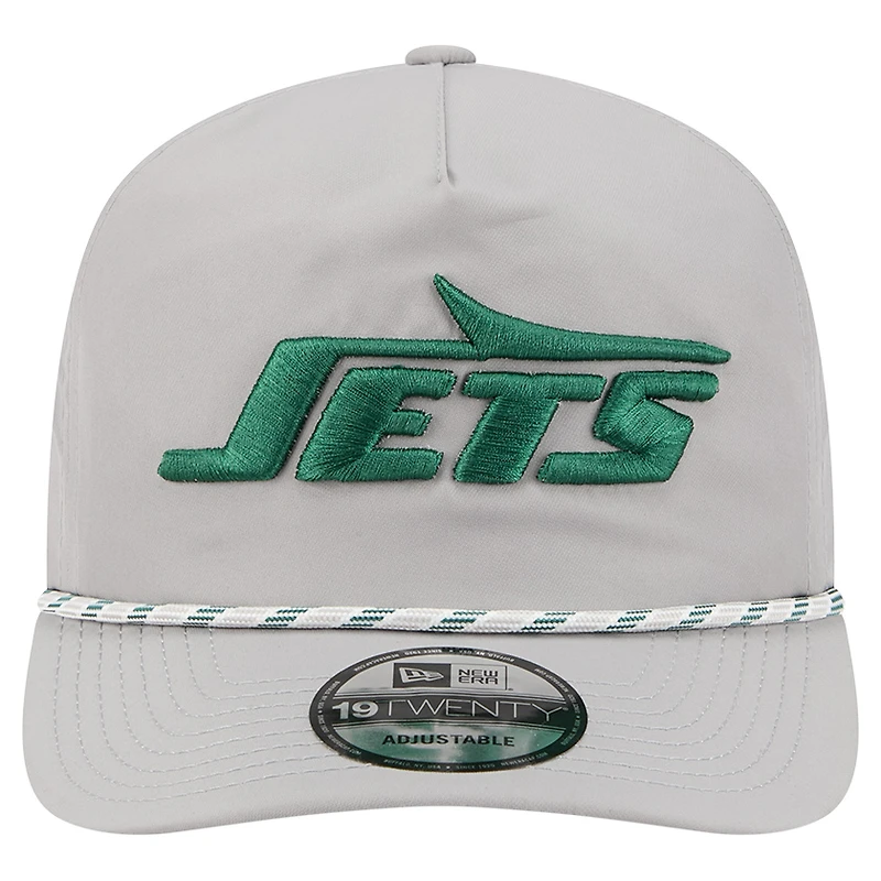 Casquette New Era grise New York Jets Rope 19TWENTY pour homme