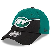 Men's New Era /Black New York Jets 2023 Sideline 9FORTY Adjustable Hat