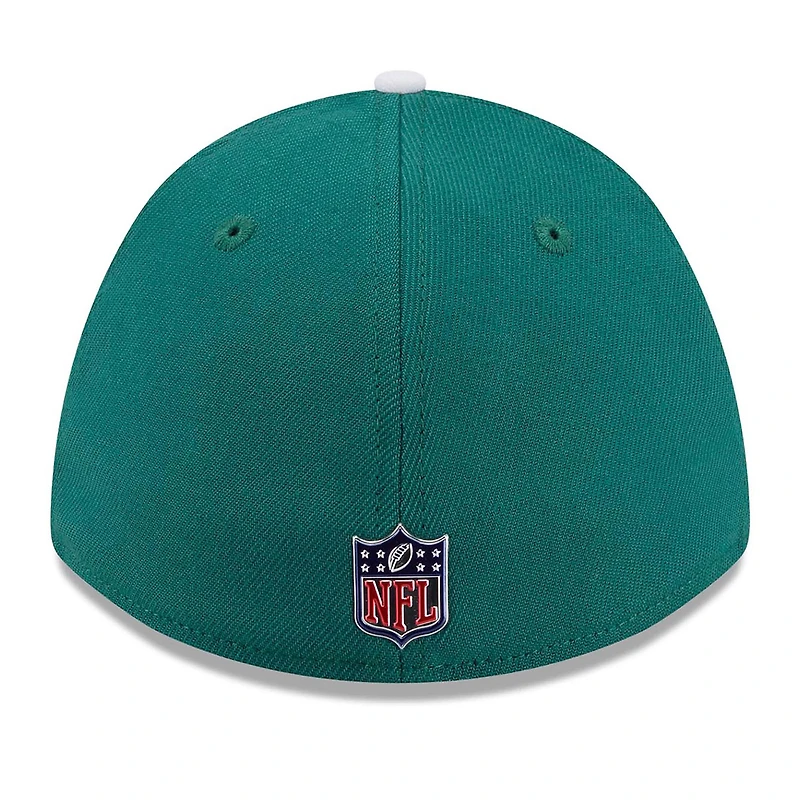 Men's New Era Green/White York Jets 2026 NFL Draft 39THIRTY M-Crown Flex Hat
