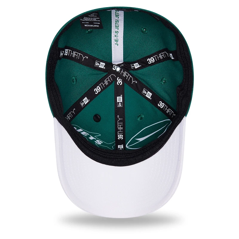 Men's New Era Green/White York Jets 2026 NFL Draft 39THIRTY M-Crown Flex Hat