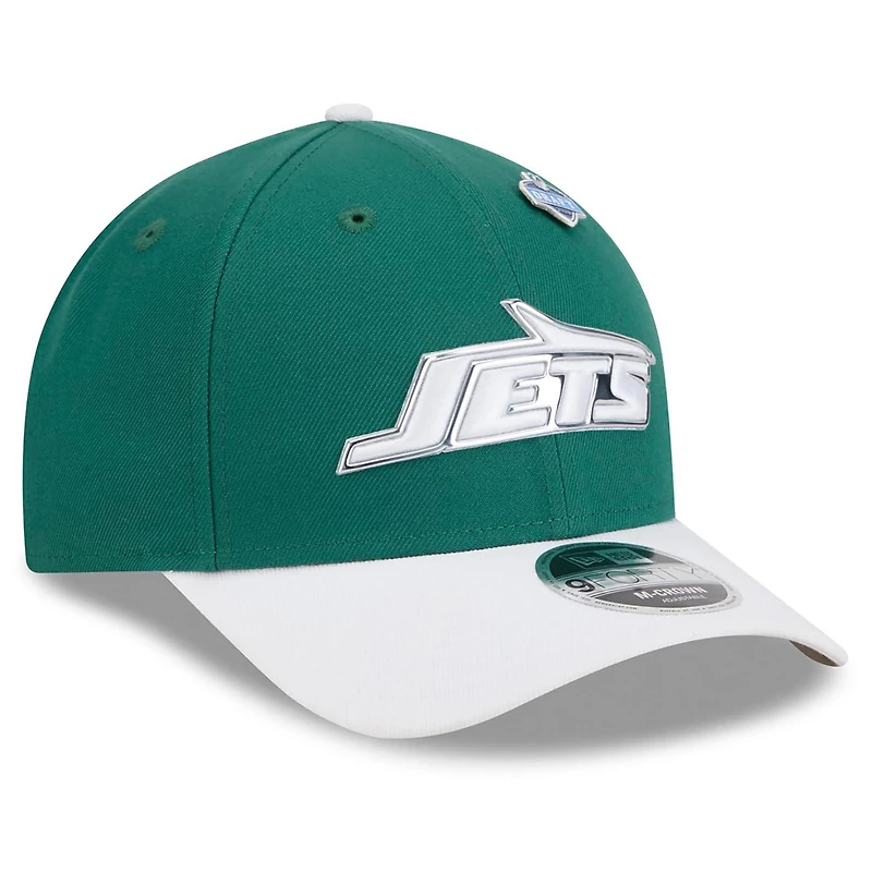 Men's New Era  Green/White New York Jets 2026 NFL Draft 9FORTY M-Crown Adjustable Hat
