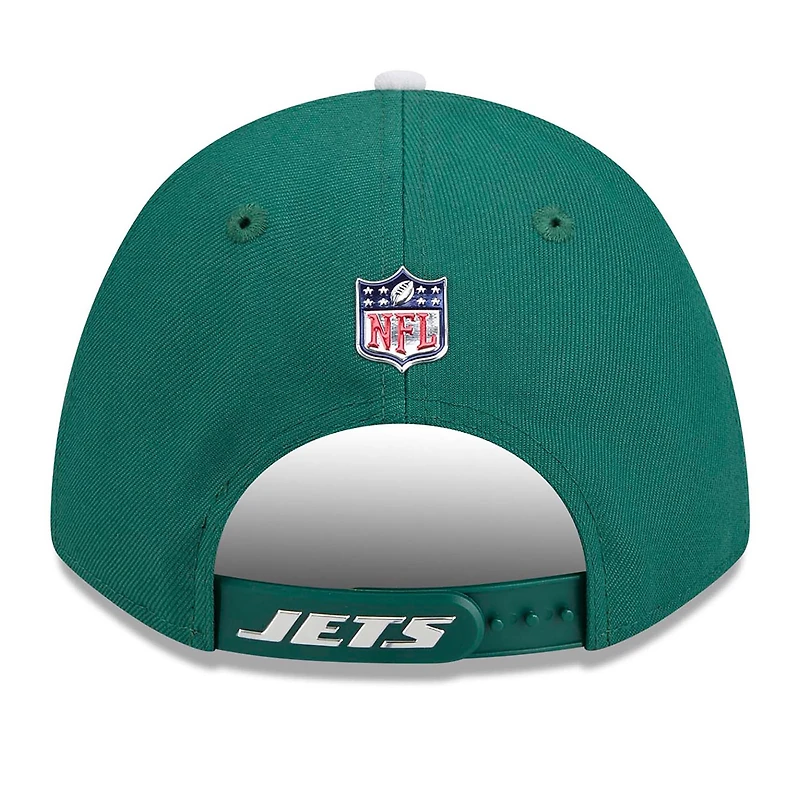 Casquette ajustable New Era verte et blanche New York Jets 2026 NFL Draft 9FORTY M-Crown pour homme