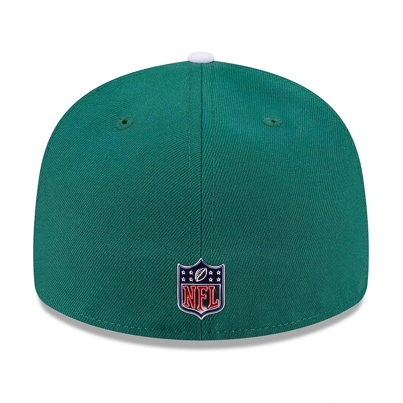 Men's New Era Green/White York Jets 2026 NFL Draft Pre-Curved 59FIFTY Fitted Hat