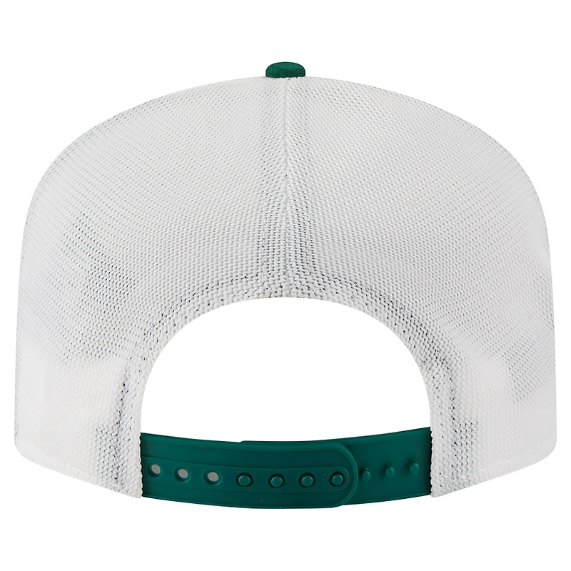 Men's New Era Green/White New York Jets Patch 19TWENTY Adjustable Hat
