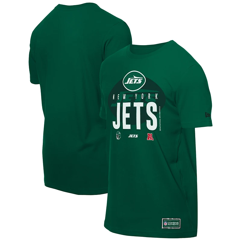 T-shirt vert New Era pour homme, camp d'entraînement NFL 2025 des York Jets