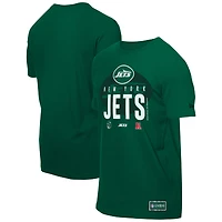 T-shirt vert New Era pour homme, camp d'entraînement NFL 2025 des York Jets