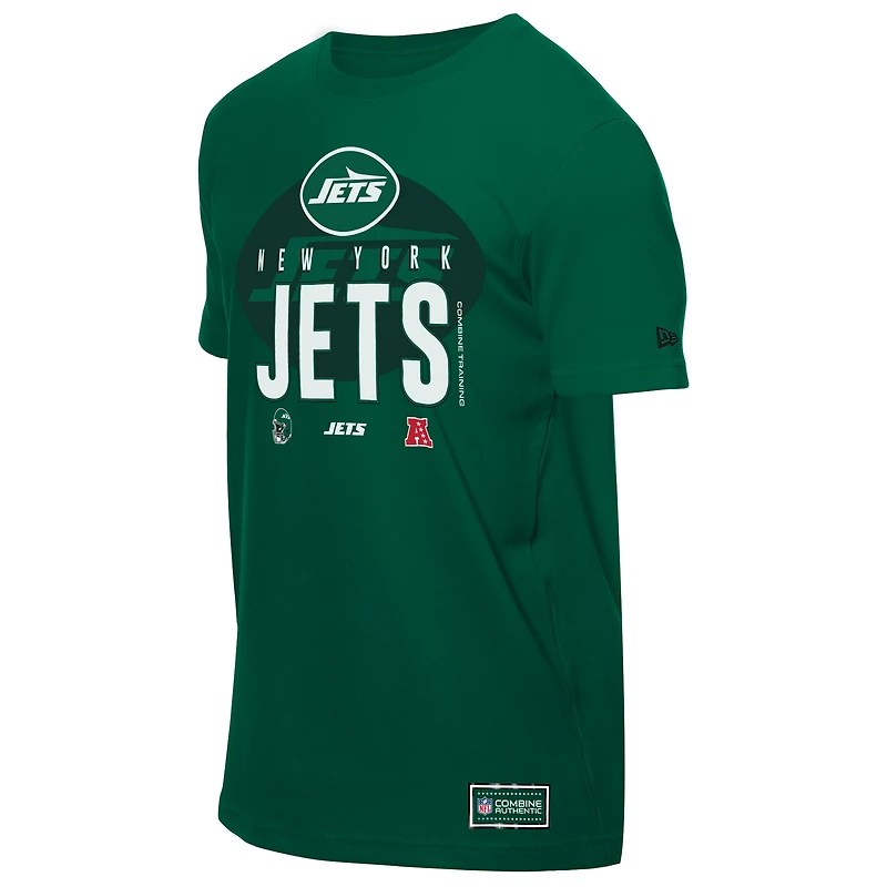T-shirt vert New Era pour homme, camp d'entraînement NFL 2025 des York Jets