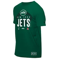 T-shirt vert New Era pour homme, camp d'entraînement NFL 2025 des York Jets