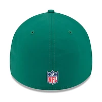 Casquette New Era 39THIRTY Flex verte des York Jets 2025 Sideline pour homme